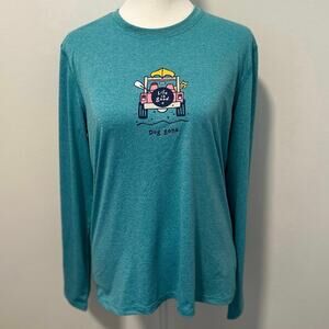 Life is Good Blue Dog Gone Long Sleeve T-shirt